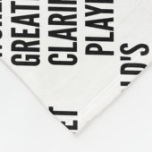 世界最高のクラリネットプレーヤー フリースブランケット (角)