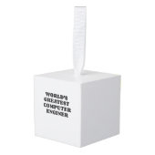 世界最高のコンピューターエンジニア(1) キューブオーナメント (正面アングル)