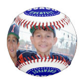 世界最高のコーチカスタム家族の写真 野球ボール (正面)