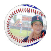 世界最高のコーチカスタム家族の写真 野球ボール (正面左)