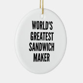 世界最高のサンドイッチメーカー セラミックオーナメント (右)