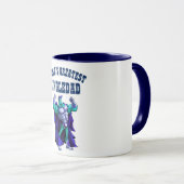 世界最高のシングルドラッド何スーパーヒーローパパ マグカップ (正面右)