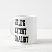 世界最高のジャーナリスト コーヒーマグカップ (正面左)