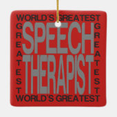 世界最高のスピーチセラピスト セラミックオーナメント (裏面)
