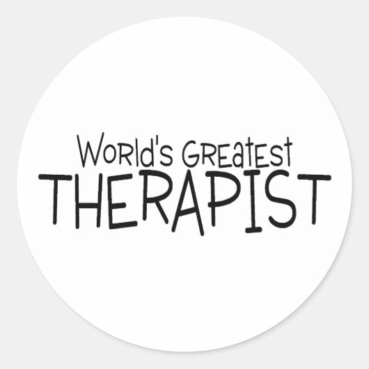 世界最高のセラピスト ラウンドシール (正面)