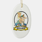 世界最高のタトゥーアーティストの漫画 セラミックオーナメント (右)