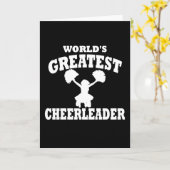 世界最高のチアリーダー カード (黄色い花)