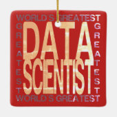 世界最高のデータ科学者 セラミックオーナメント (裏面)