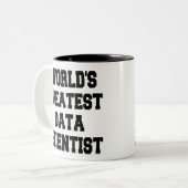 世界最高のデータ科学者 ツートーンマグカップ (正面左)