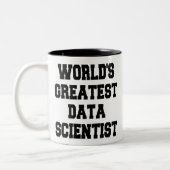 世界最高のデータ科学者 ツートーンマグカップ (左)