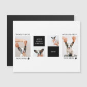 世界最高のドッグママ | コラージュ犬の写真 (正面/裏面)