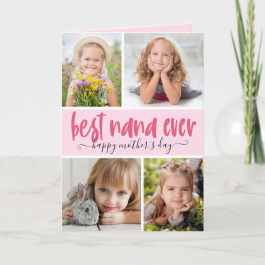 世界最高のナナの写真 マザーズデー カード (正面)