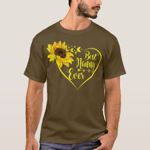 世界最高のナニー エバー 向日葵 ギフト Tシャツ
