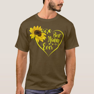 世界最高のナニー エバー 向日葵 ギフト Tシャツ