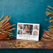 世界最高のノンナ エバー 5枚写真コラージュ 記念 オーダーメイド フォトプラーク (側面)