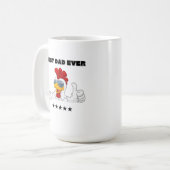 世界最高のパパのおもしろい贈り物 コーヒーマグカップ (正面左)