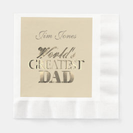 世界最高のパパエレガント金ゴールドルックアイボリー 縁ありランチョンナプキン