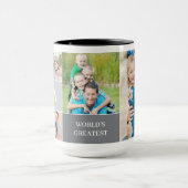 世界最高のパパカラーグリッド5フォトコラージュ マグカップ (中央)