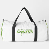 世界最高のパパゴルファーのスローガンバッグ ダッフルバッグ (正面)