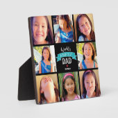 世界最高のパパティール(緑がかった色)8 Photo Collage モダン フォトプラーク (正面)