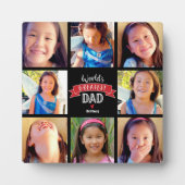 世界最高のパパレッド8フォトコラージュモダン フォトプラーク (正面)