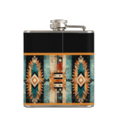世界最高のパパ先住民アメリカンアステカデザイン フラスク (裏面)