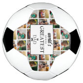 世界最高のパパ写真コラージュ サッカーボール (回転)