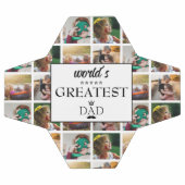 世界最高のパパ写真コラージュ サッカーボール (フラット)