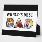 世界最高のパパ引用文フォトコラージュ父の日 フォトプラーク (側面)