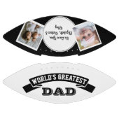 世界最高のパパ白黒2 Photo Collage アメリカンフットボール (パネル)