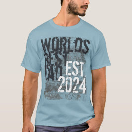 世界最高のパパ2014年グランジ父の日 Tシャツ
