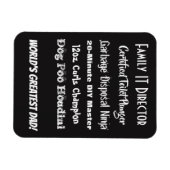 世界最高のパパ!カスタマイズ可能!! マグネット (横)