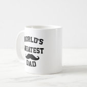 世界最高のパパ コーヒーマグカップ (正面左)