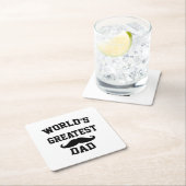 世界最高のパパ スクエアペーパーコースター (インサイチュ)