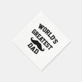 世界最高のパパ スタンダードカクテルナプキン (角)
