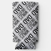 世界最高のパパ – プレーンとシンプル スリム缶クーラー (裏面)