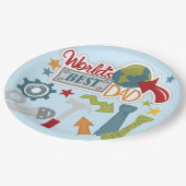 世界最高のパパ ペーパープレート (アングル)