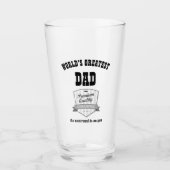 世界最高のパパ – 彼のためのビールギフトPint タンブラーグラス (正面)