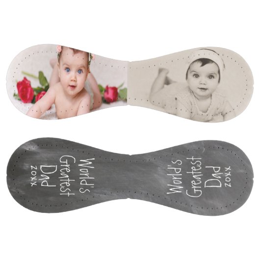 世界最高のパパ – 父の日パーソナライズされた ソフトボール (パネル)