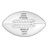 世界最高のパパFATHER追加ネーム文字スポーツ文字 アメリカンフットボール (正面)