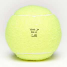 世界最高のパパFATHER追加ネーム文字スポーツ文字 テニスボール
