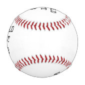 世界最高のパパFATHER追加ネーム文字スポーツ文字 野球ボール (正面)