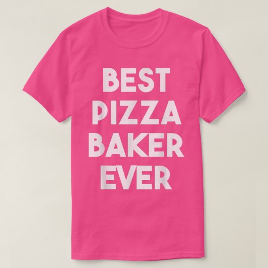 世界最高のピザ職人 Tシャツ (デザイン正面)