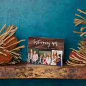 世界最高のベビーシッター　孫たちの写真コラージュ フォトプラーク (側面)