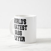 世界最高のベースプレイヤーマグ コーヒーマグカップ (正面左)