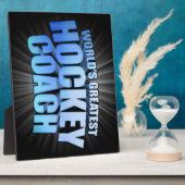 世界最高のホッケーコーチ フォトプラーク (側面)