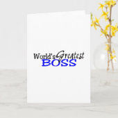 世界最高のボスブラックブルー カード (黄色い花)