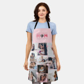 世界最高のママ・カスタム写真保存コラージュ エプロン (着用した状態)
