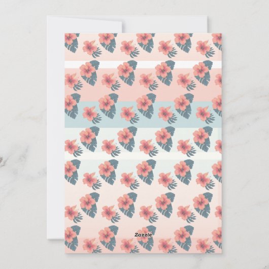 世界最高のママ　トロピカルフラワー　母の日 シーズンカード (裏面)