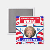 世界最高のママ マグネット (正面/裏面)